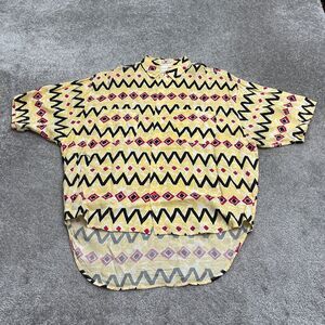 Motto Reddot Vintage 90's Aztec Shirt Mens 2XL Multi Short Sleeve Button Down